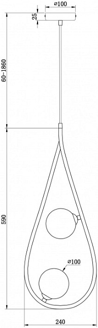 Подвесная люстра Perlina FR4005PL-02B