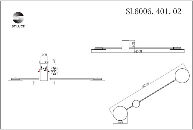 Настенный светильник Tondo SL6006.401.02
