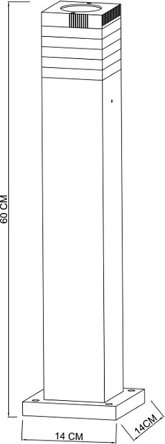 Наземный светильник Hadar A4421PA-1BK