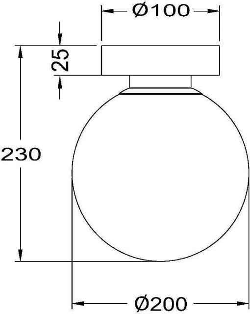 Настенно-потолочный светильник Basic form MOD321WL-01W1