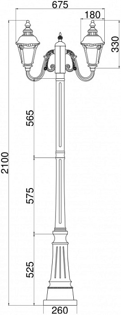 Наземный фонарь Goiri O028FL-03BZ