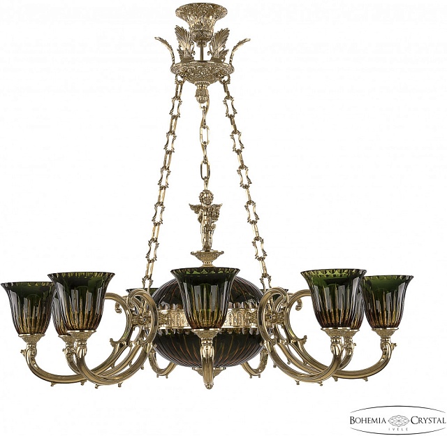 Подвесная люстра Verona 72009P/9/250 G P2 U Amber-Green/H-1K Y8 FA10B
