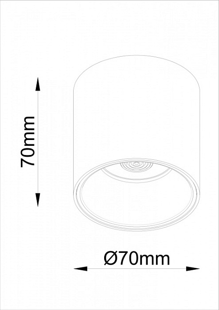 Точечный светильник Cover C064CL-L12B4K