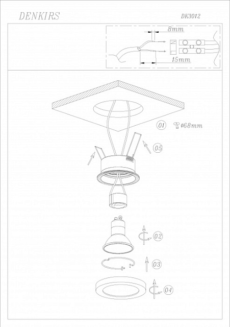 Точечный светильник DK3012 DK3012-WH