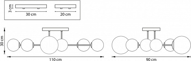 Потолочная люстра Croco 815380