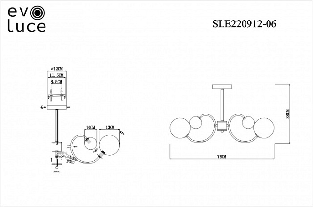 Потолочная люстра Formae SLE220912-06