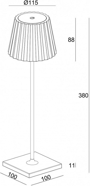 Интерьерная настольная лампа Sheratan 346013