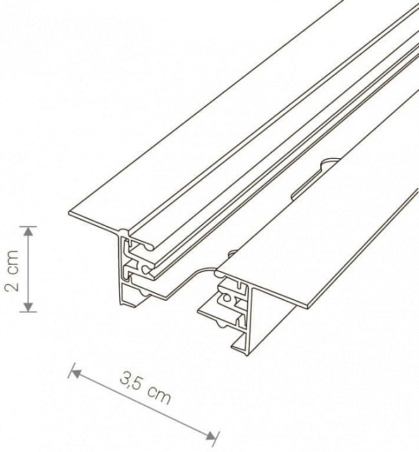 Шинопровод Profile Recessed 9014