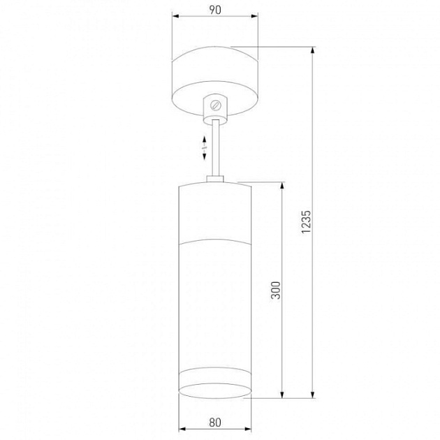 Подвесной светильник Double Topper 50135/1 LED хром / черный