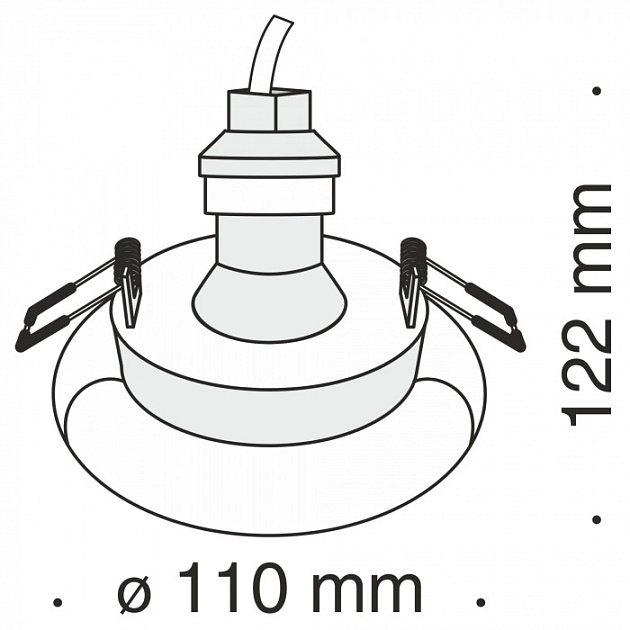 Точечный светильник Gyps Modern DL006-1-01-W
