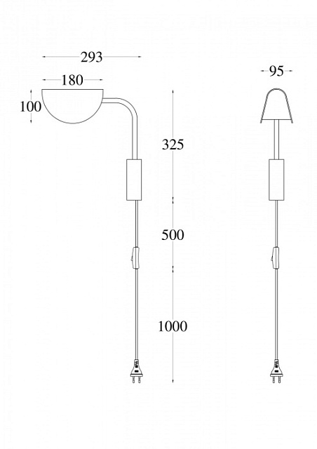 Бра Mollis MOD126WL-01B