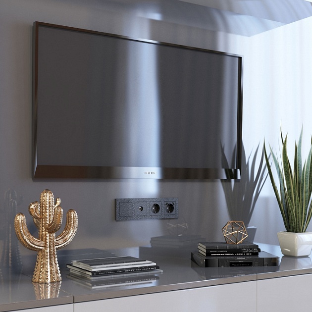 Заглушка Встраиваемые механизмы Hammer черные W1259208