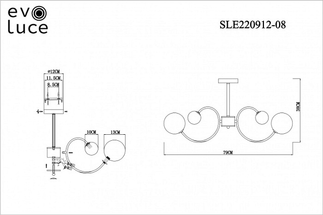 Потолочная люстра Formae SLE220912-08