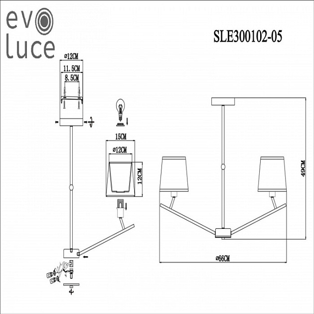 Подвесная люстра Denice SLE300102-05