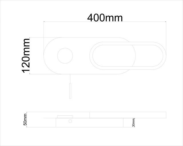 Настенный светильник Lucas A2602AP-10BK