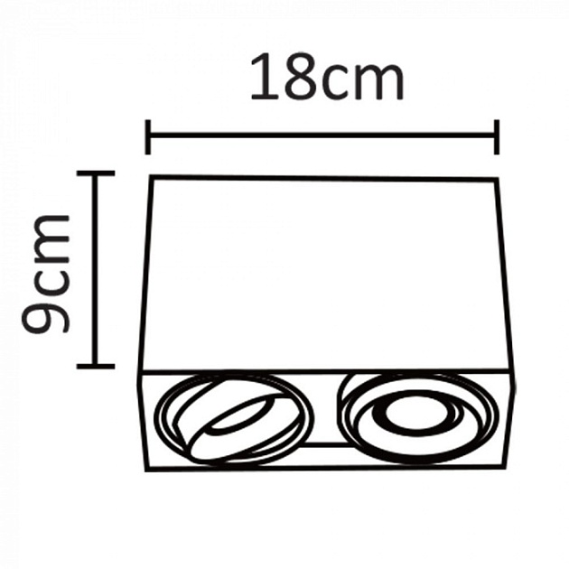 Точечный светильник Pictor A5655PL-2WH