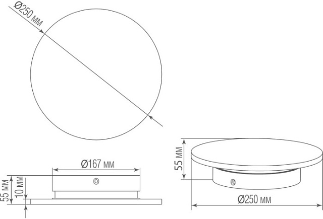 Настенный светильник Eclipse DL257G