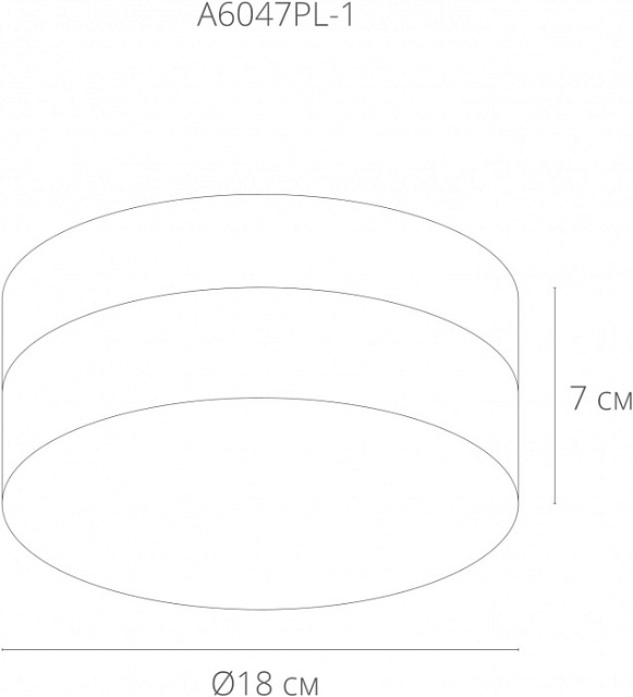 Потолочный светильник Aqua-tablet A6047PL-1BK