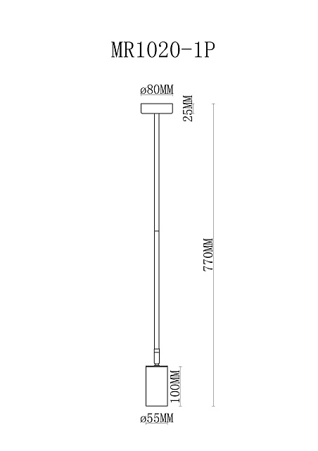 Подвесной светильник Dereck MR1020-1P