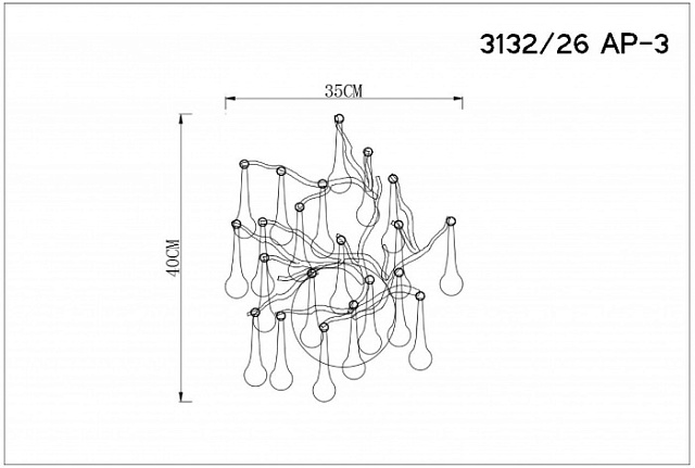 Бра Salice 3132/26 AP-3