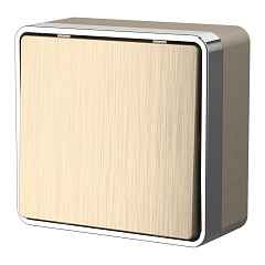 Выключатель Накладные механизмы Gallant шампань рифленый W5012010