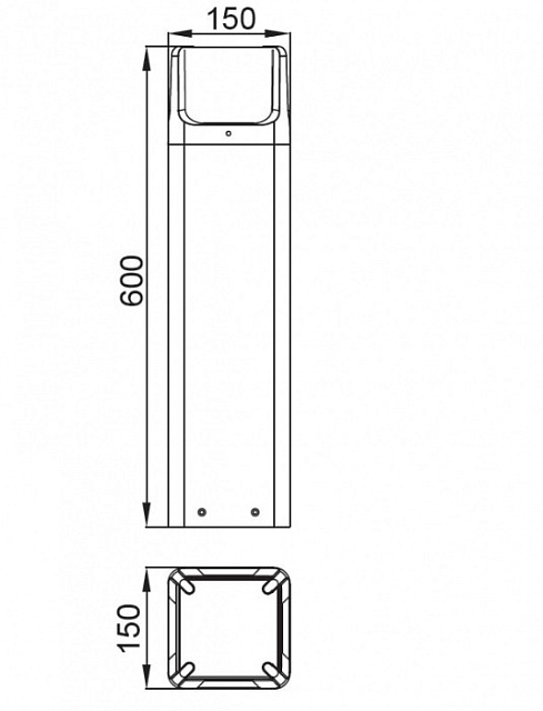 Наземный светильник  W6167-600 Gr