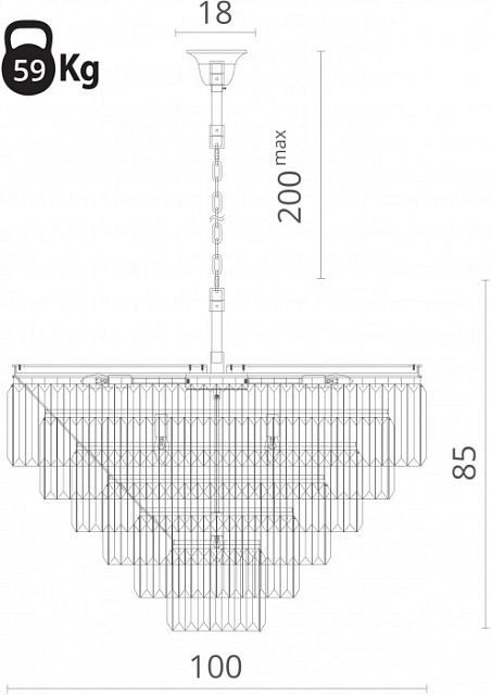 Подвесная люстра Nova 3001/01 LM-16