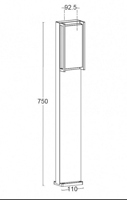 Наземный светильник QUBO W1930-750-3K Gr