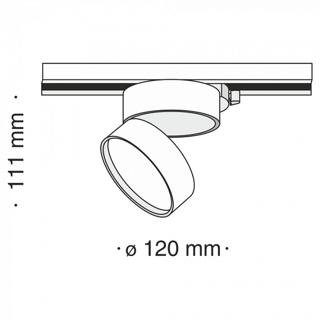 Трековый светильник Track lamps TR007-1-18W3K-W