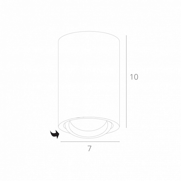 Точечный светильник Sentry A1560PL-1BK