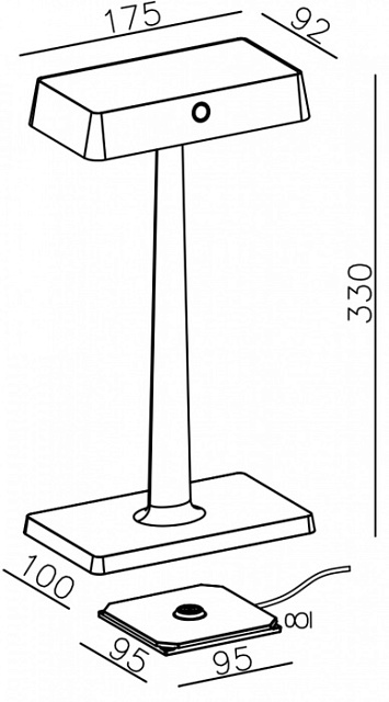 Интерьерная настольная лампа Algieba 346040