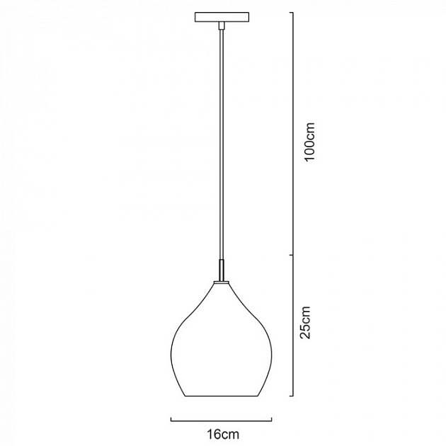 Подвесной светильник Bicchiere A4283SP-1CC