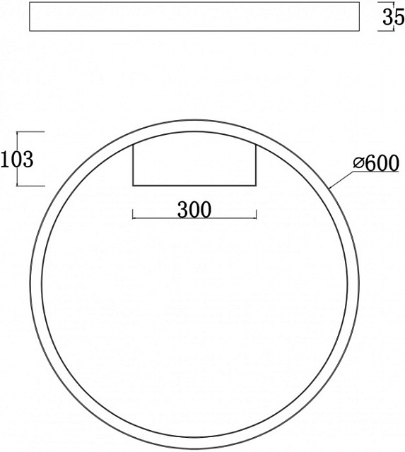 Потолочный светильник Rim MOD058CL-L35W4K