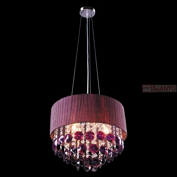 Подвесная люстра Eurosvet Diori 3153/5 хром/гранатовый Strotskis