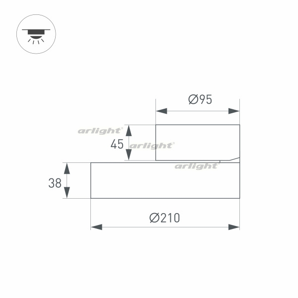 Спот RONDO FLAP 028166