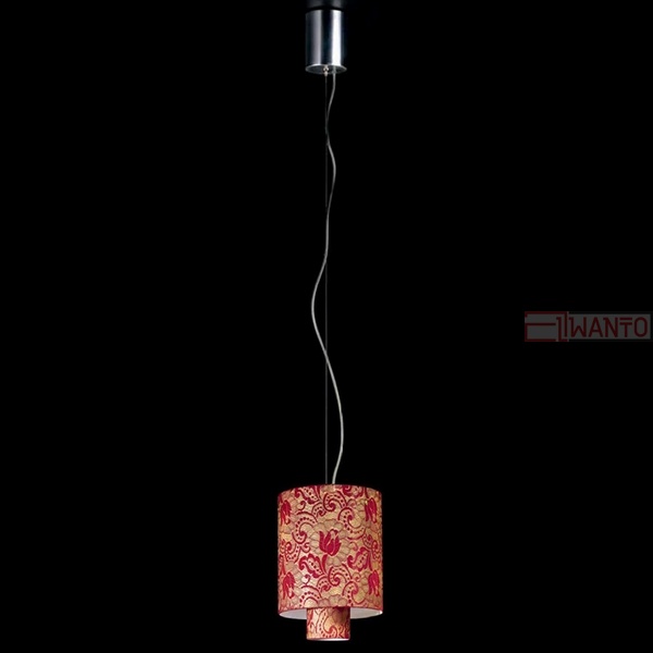 Подвесной светильник Lamp di Volpato Patrizia Pizzo LP-480/S20 argento rosso