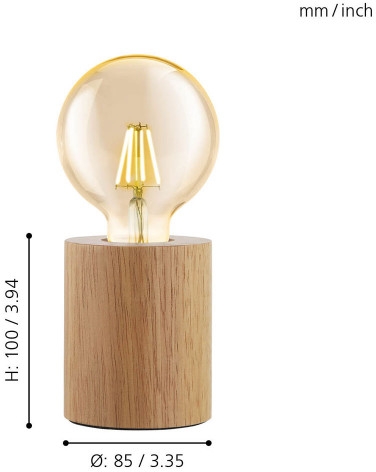 Интерьерная настольная лампа Turialdo 99079