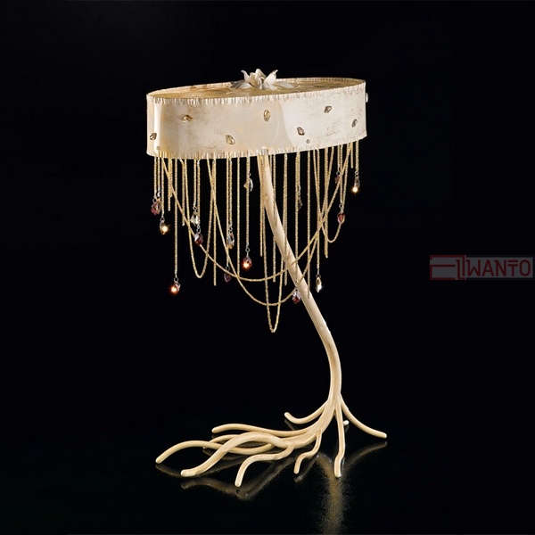 Интерьерная настольная лампа Heritage 443/4L avorio regale oro
