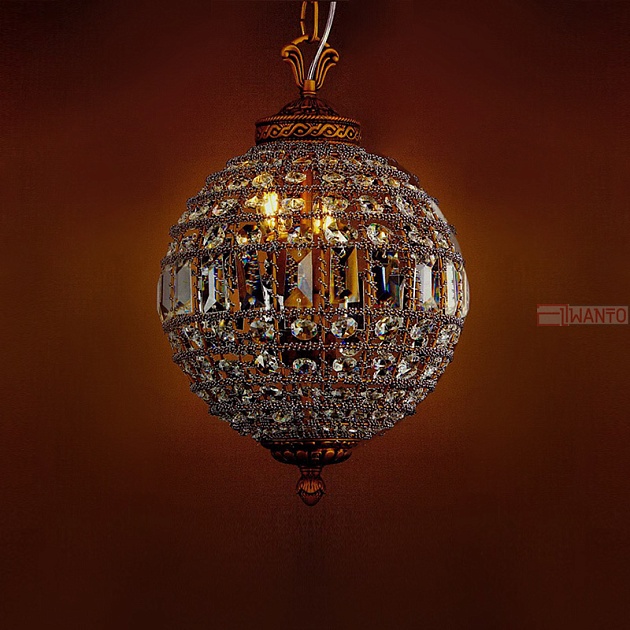 Подвесной светильник DeLight Collection 108 KR0108P-2 antique brass
