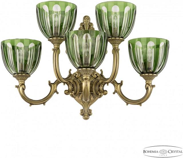 Бра Verona 7214B16/3+2/210 FP P1 U Clear-Green/H-1H