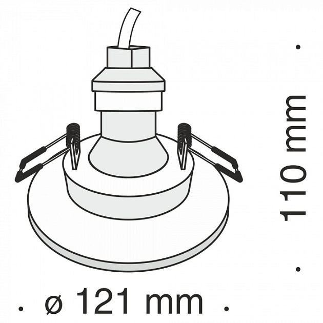 Точечный светильник Gyps Modern DL004-1-01-W