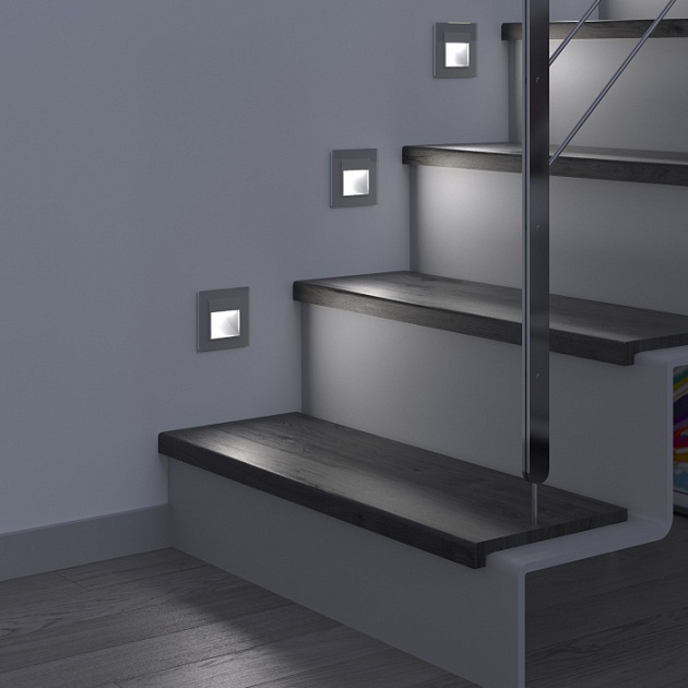 Подсветка для лестниц и ступеней Встраиваемые механизмы серебряные W1154106
