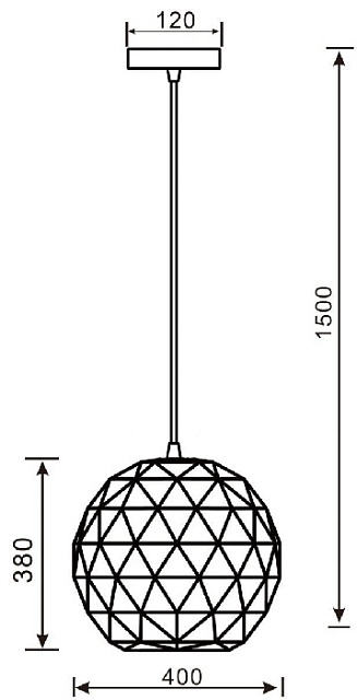 Подвесной светильник Asterope round 342133