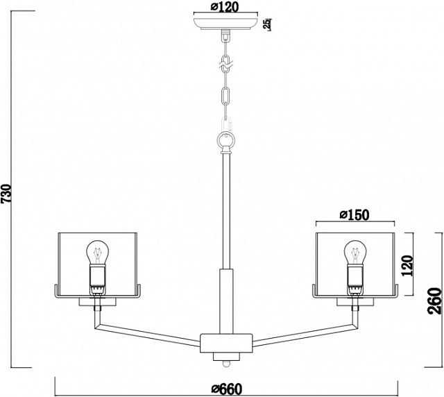 Подвесная люстра Karen FR5096PL-05CH