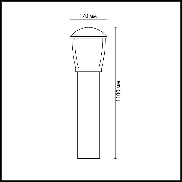 Наземный светильник Tako 4051/1F
