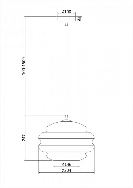 Подвесной светильник Ruche P079PL-01SG