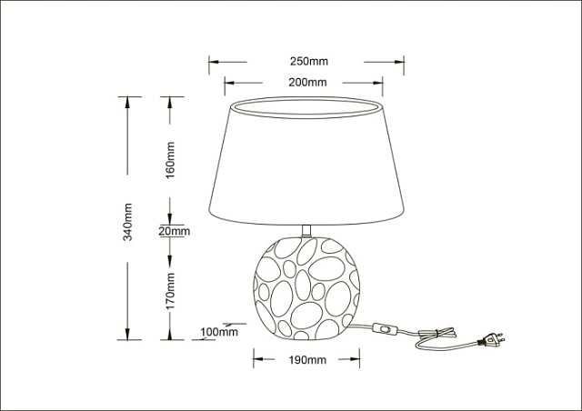 Интерьерная настольная лампа Poppy A4063LT-1GO