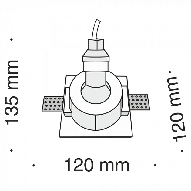 Точечный светильник Gyps Modern DL001-1-01-W