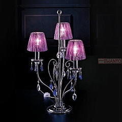 Интерьерная настольная лампа VIOLET 118L02 Chrome violet Sw